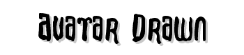 Avatar-Drawn font